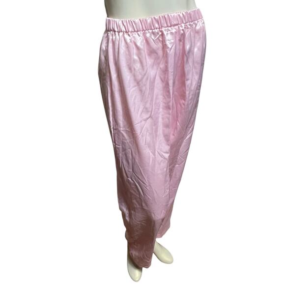 Vintage Ashley Taylor Pink Satin Pants, Medium, Polyester & Cotton Blend - Picture 8 of 14